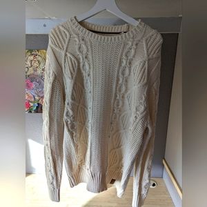 Men's Original Weatherproof Vintage XL Sweater Cream